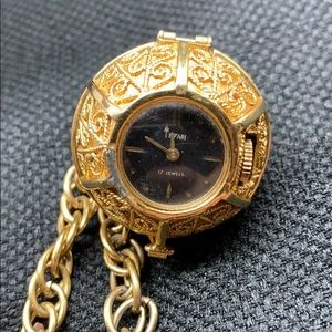 Trifari Vintage Locket Style Necklace Watch.